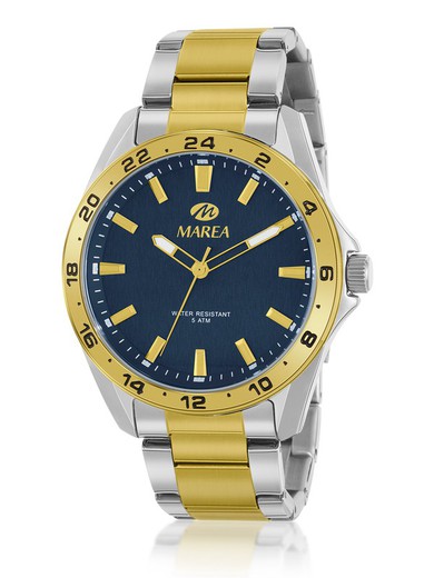 Reloj Marea Hombre B54238/4 Bicolor Plateado Dorado