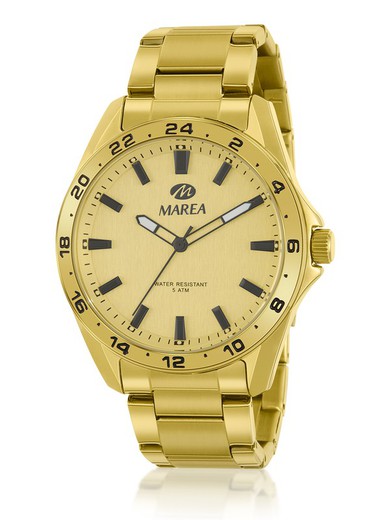 Relógio masculino Marea B54238/5 em aço dourado