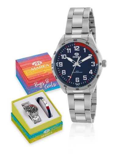 Reloj Marea Infantil Niño B36187/2 Acero y Pulsera Piel y Acero