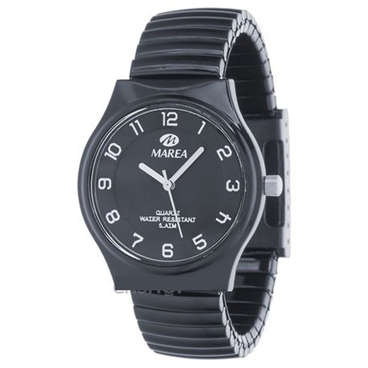 Relógio feminino Marea B35246 / 15 flexível preto