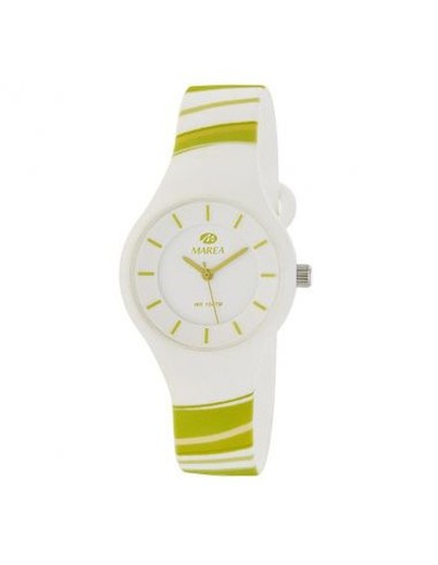 Marea Women's Watch B35325 / 31 Wave Sunrise White Yellow