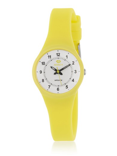 Relógio feminino Marea B35327 / 9 esporte amarelo