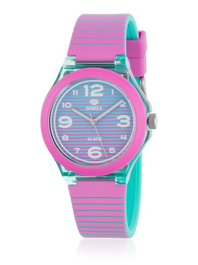 Marea Woman B35355/8 Sportowy różowy zegarek