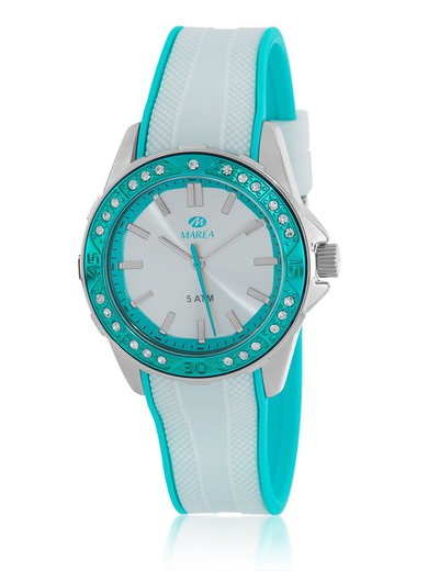 Reloj Marea Mujer B35365/1 Sport Azul Bicolor Blanco