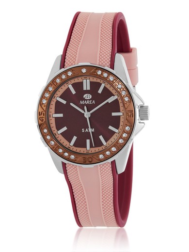 Reloj Marea Mujer B35365/3 Sport Marrón Bicolor Rosa