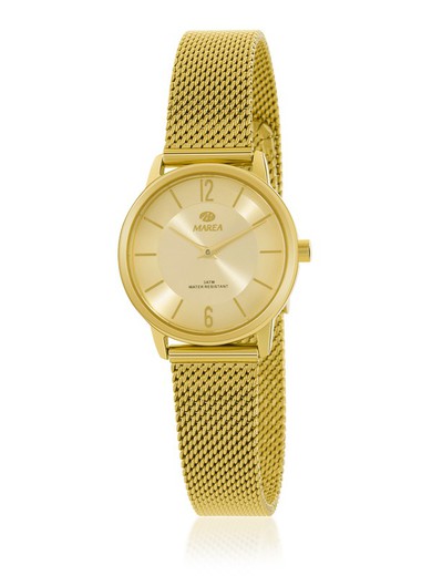 Relógio feminino Marea B36180/4 tapete dourado