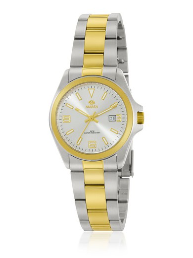 Relógio feminino Marea B36184/3 aço bicolor