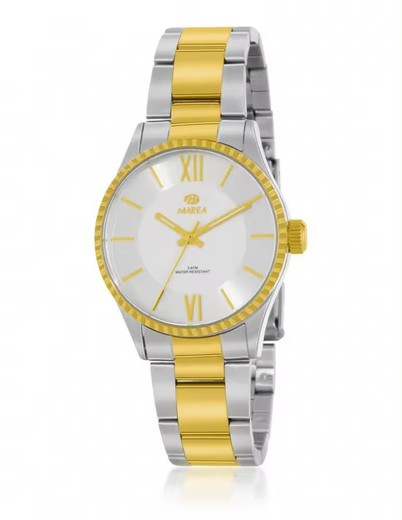 Reloj Marea Mujer B36190/4 Bicolor Plateado Dorado