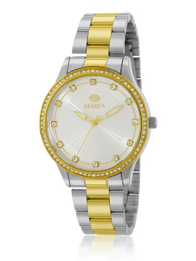 Reloj Marea Mujer B41289/4 Bicolor Plateado Dorado