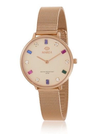 Relógio feminino Marea B41290/4 tapete rosa