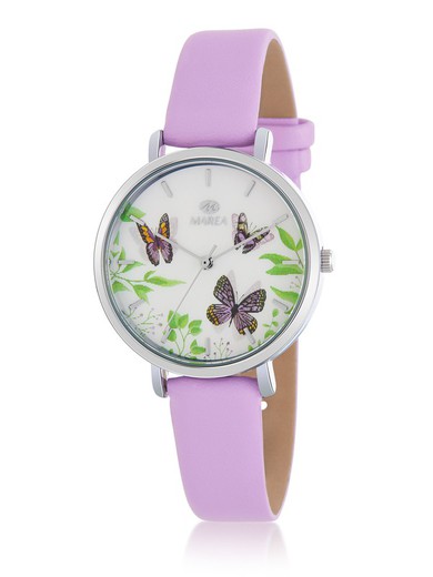 Relógio feminino Marea B41321/3 couro lilás