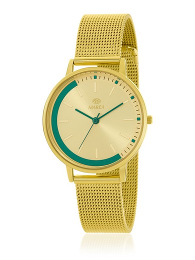 Relógio feminino Marea B41333/4 tapete dourado