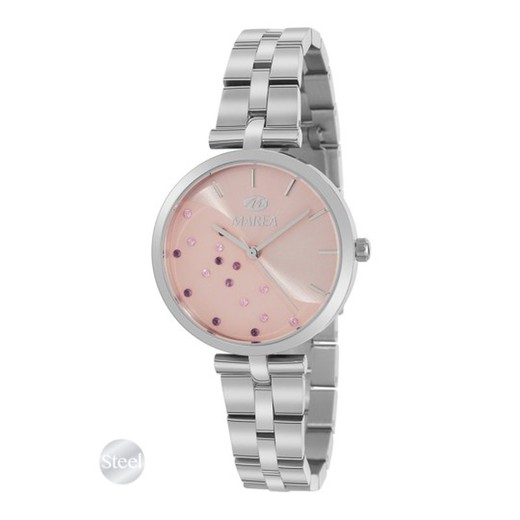Relógio feminino Marea B54223/5 bicolor prata rosa