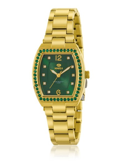 Reloj Marea Mujer B54263/4 Dorado Circonitas Verde