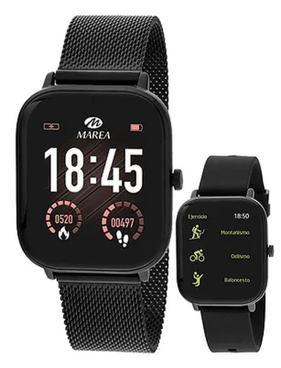 Marea Smartwatch B58009 / 1 Μαύρο Ματ