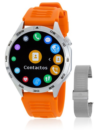 Reloj Marea Smartwatch B58013/5 Sport Naranja + Acero