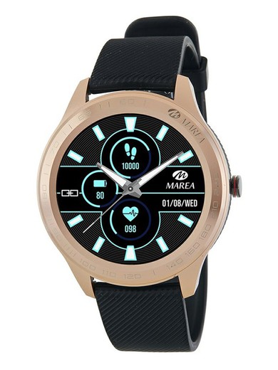 Marea Smartwatch B60001 / 4 Sport Μαύρο ροζ