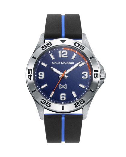 Mark Maddox Men's Watch HC0112-35 Sport Blue Black