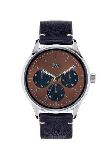 Mark Maddox Men's Watch HC7100-47 Brown Leather