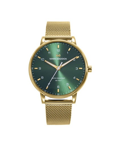 Reloj Mark Maddox Hombre HM1014-64 Greenwich Dorado