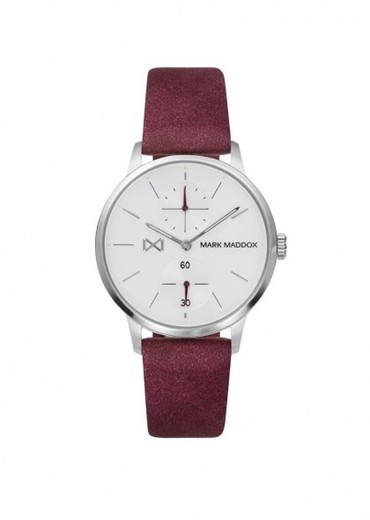 Reloj Mark Maddox Mujer MC2003-07 Piel Roja