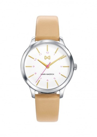 Mark Maddox Ladies Watch MC7100-07 Beige Leather