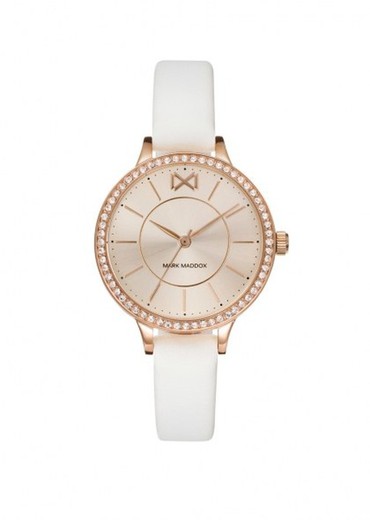 Reloj Mark Maddox Mujer MC7118-97 Piel Blanca