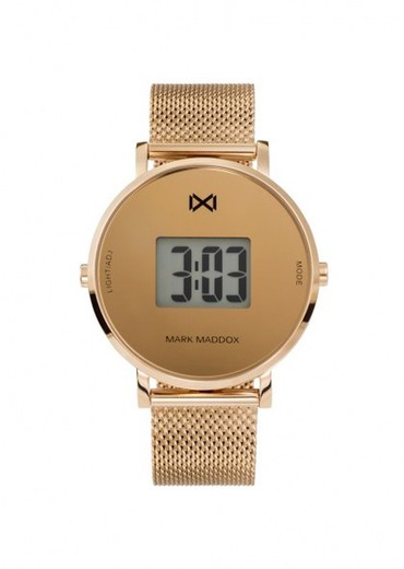 Montre Femme Mark Maddox MM0118-90 Digital Mesh Mat Rose