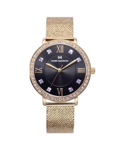 Orologio da donna Mark Maddox MM1004-53 Gold Mat Mesh.