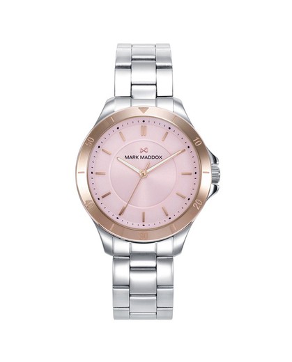 Reloj Mark Maddox Mujer MM1018-77 Acero Bicolor Rosa