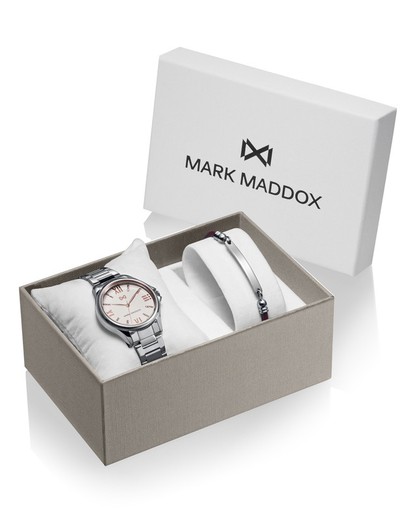 Mark Maddox Damenuhr MM7145-03 Stahl und Armband
