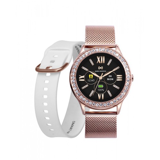 Reloj Mark Maddox Smartwatch MS1002-70 Rosado Esterilla Circonitas