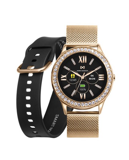 Reloj Mark Maddox Smartwatch MS1002-90 Dorado Esterilla Circonitas