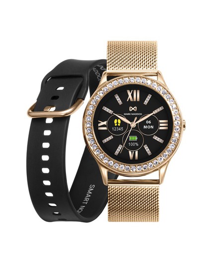 Mark Maddox Smartwatch MS1002-90 Orologio in oro opaco con zirconi