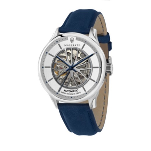 Maserati herenhorloge R8821136001 GENTLEMAN blauw leer