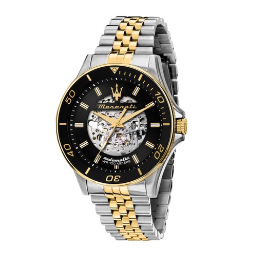Reloj Maserati Hombre R8823140010 Acero Bicolor Dorado