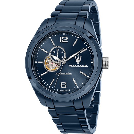 Orologio Uomo Maserati R8823150002 Automatico Acciaio Blu