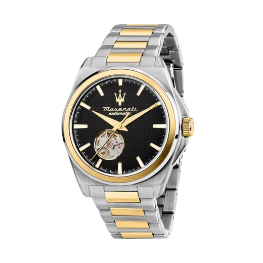 Reloj Maserati Hombre R8823152001 Acero Bicolor Dorado Automático