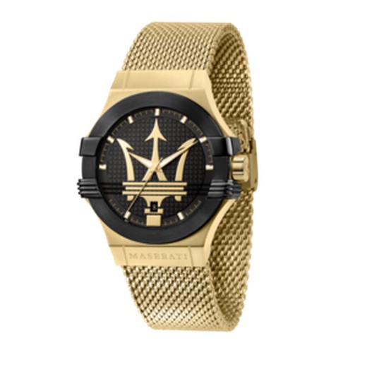 Ανδρικό ρολόι Maserati R8853108006 POTENZA Gold Mat