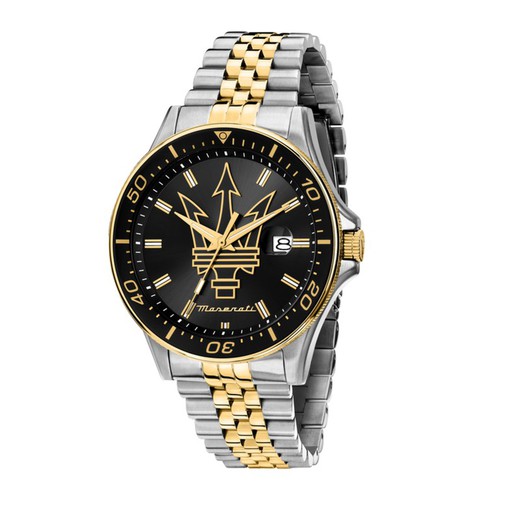 Reloj Maserati Hombre R8853140009 Acero Bicolor Dorado