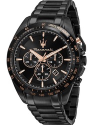 Ανδρικό ρολόι Maserati R8873612048 Ατσάλινο Μαύρο
