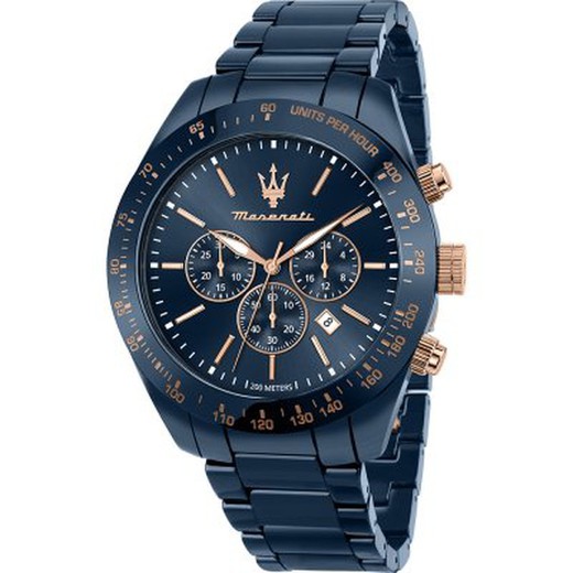 Maserati Herrenuhr R8873650002 Stahlblau