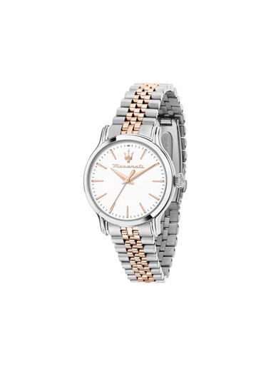 Zegarek damski Maserati R8853118520 Dwukolorowy srebrno-różowy