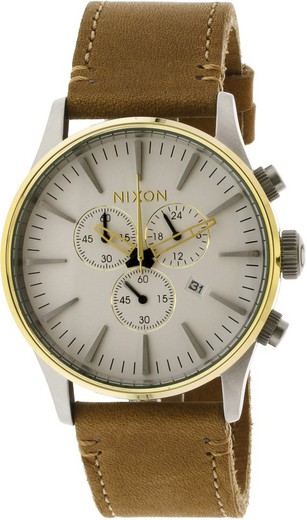 Reloj Nixon Hombre A4052548 Piel Marron