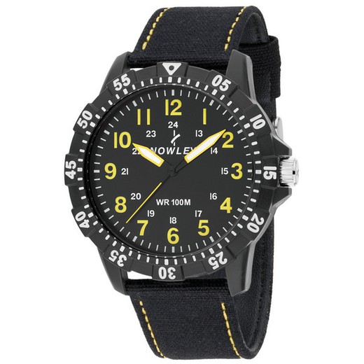 Nowley Men's Watch 8-0027-0-4 Black Leather