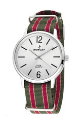 Montre Homme Nowley 8-5538-0-7 Tissu Vert et Rouge