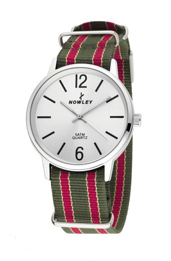 Zegarek męski Nowley 8-5538-0-7 Zielono-czerwony materiał