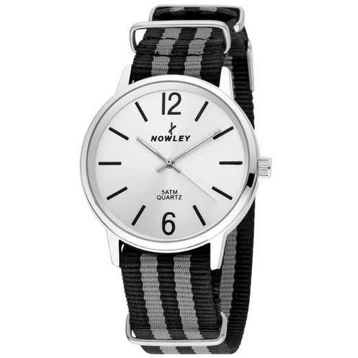 Nowley Men's Watch 8-5538-0-8 Black and Gray Fabric