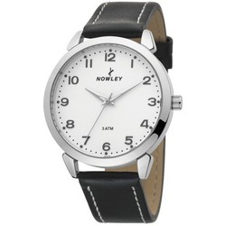 Nowley Men's Watch 8-5611-0-1 Black Leather