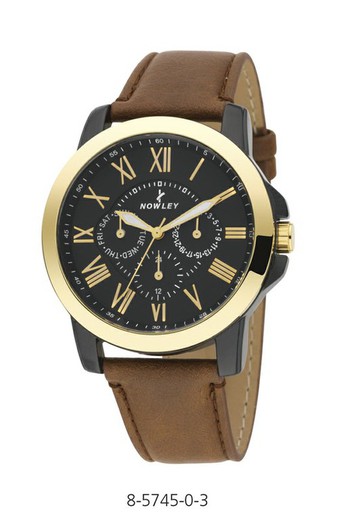 Nowley Men's Watch 8-5745-0-3 Brown Leather
